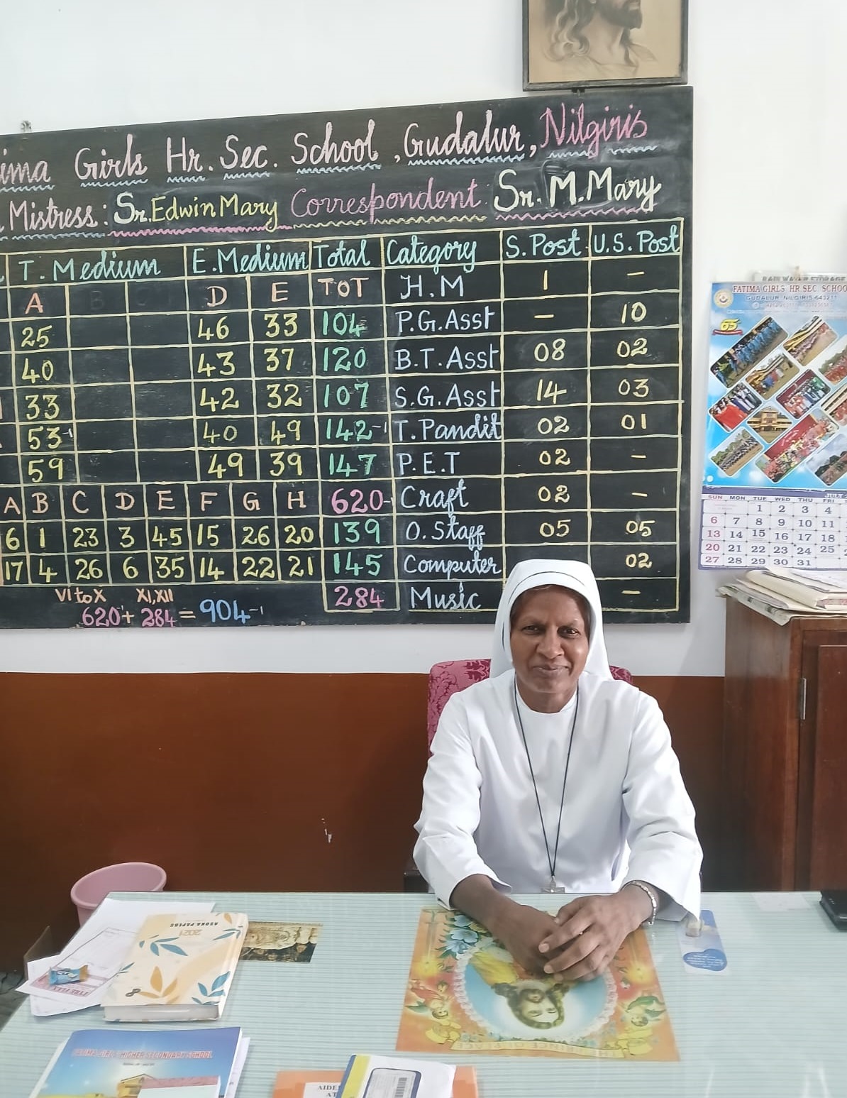 Sr. Sheela at her office